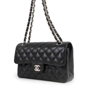 Chanel Black Caviar Small Classic Flap Bag