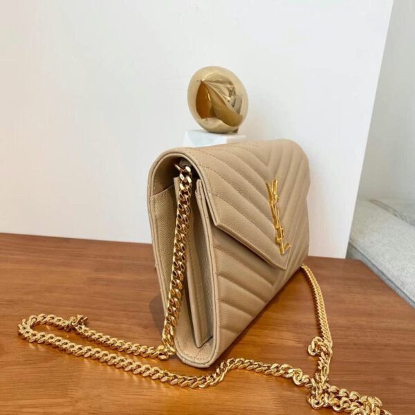 Classic Cassandre Chain Wallet In Grain De Poudre Leather