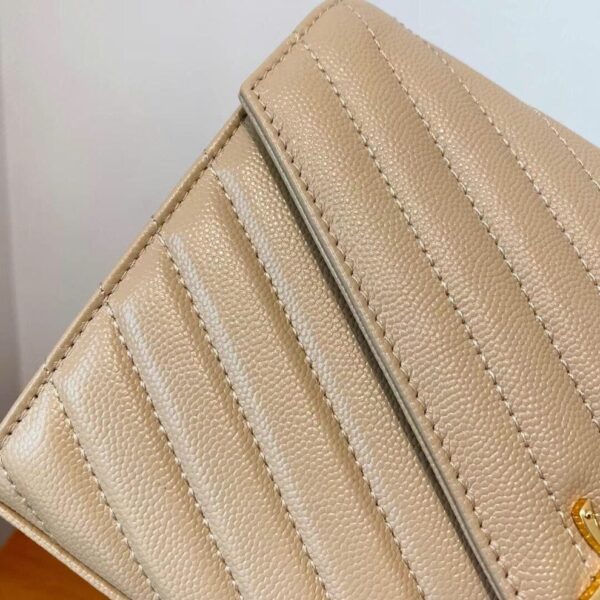 Classic Cassandre Chain Wallet In Grain De Poudre Leather