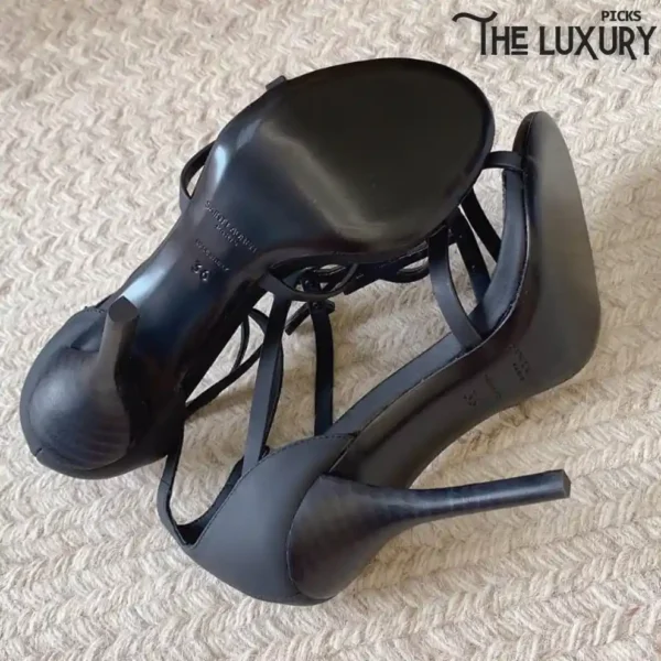 YSL Cassandra Sandals In Patent Leather