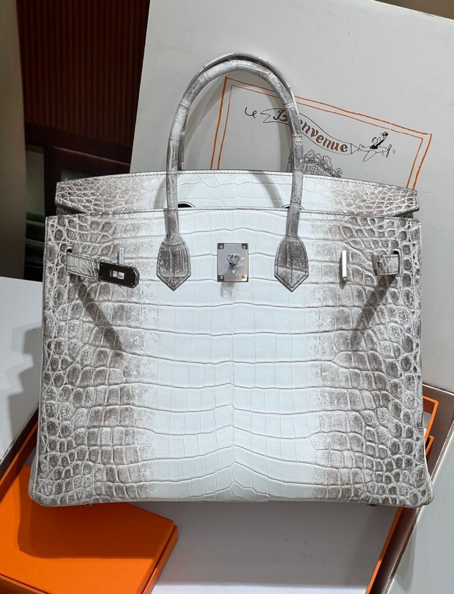 Himalayan crocodile leather handbag